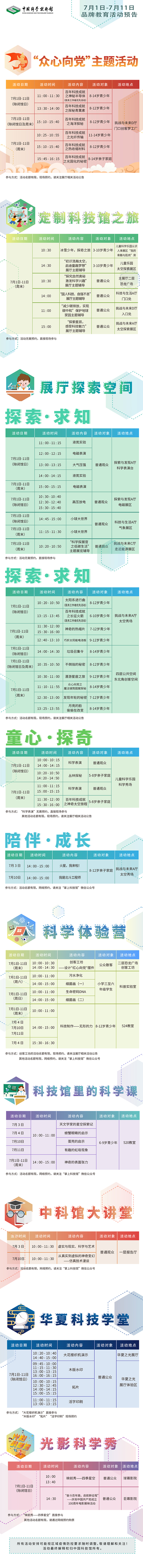 中国数字科技馆品牌教育活动,中科馆近期有哪些活动